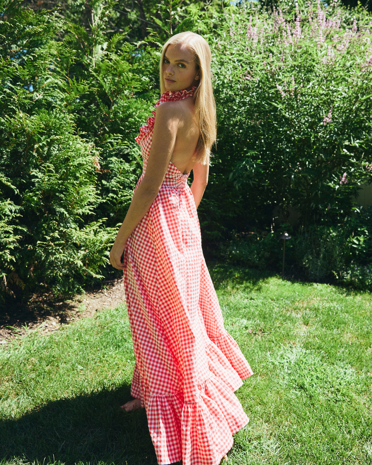 Margot Dress in Red Gingham