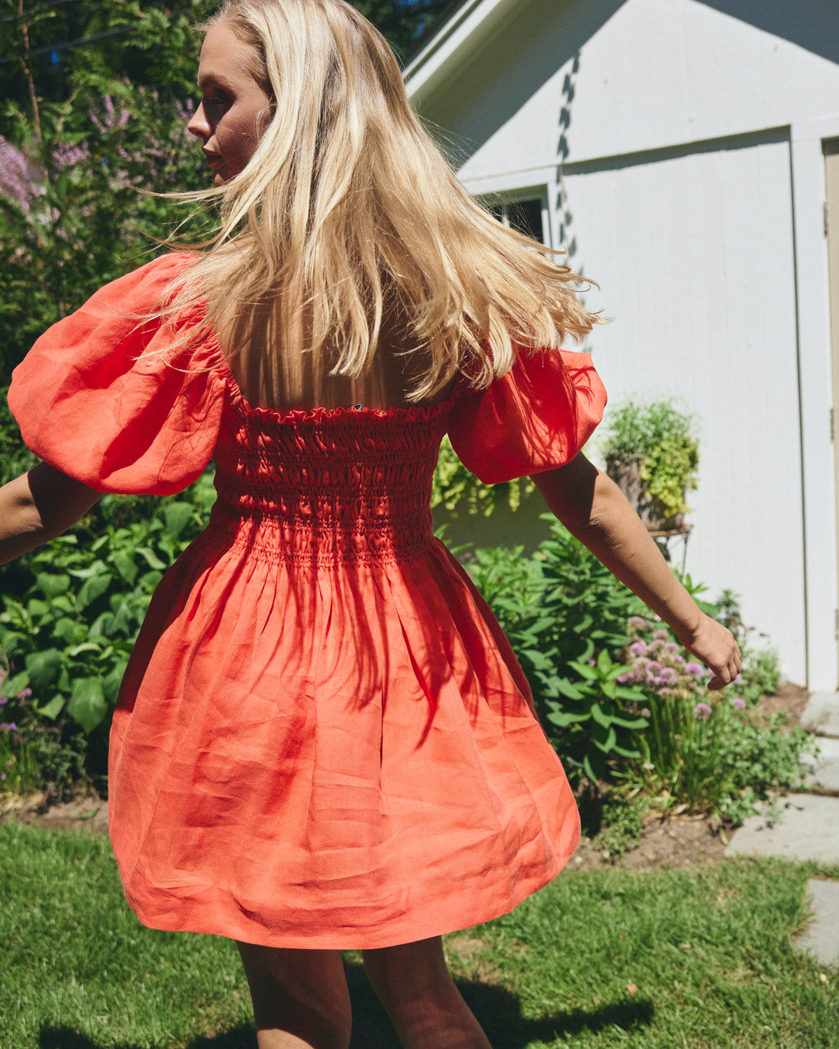 Aisla Mini Dress in Poppy