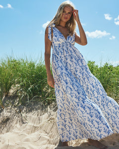 Betsy Dress in Floral Toile