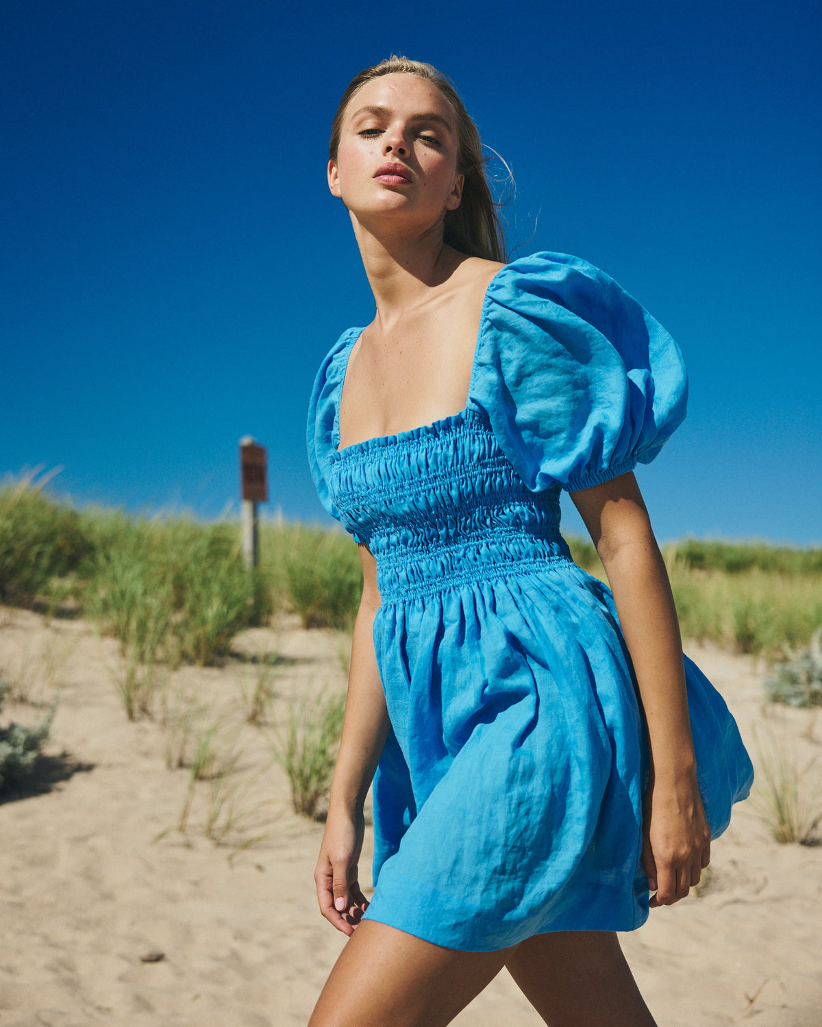 Aisla Dress in Blue