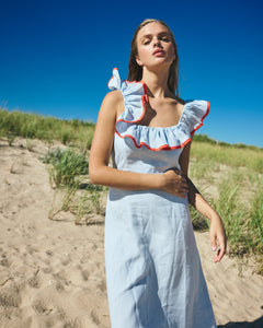 Parker Dress in Light Blue
