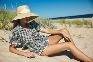 Hanna Set in Black Gingham