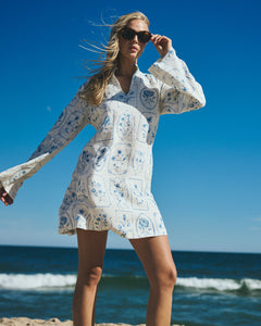 Emma Tunic in Delft Tile