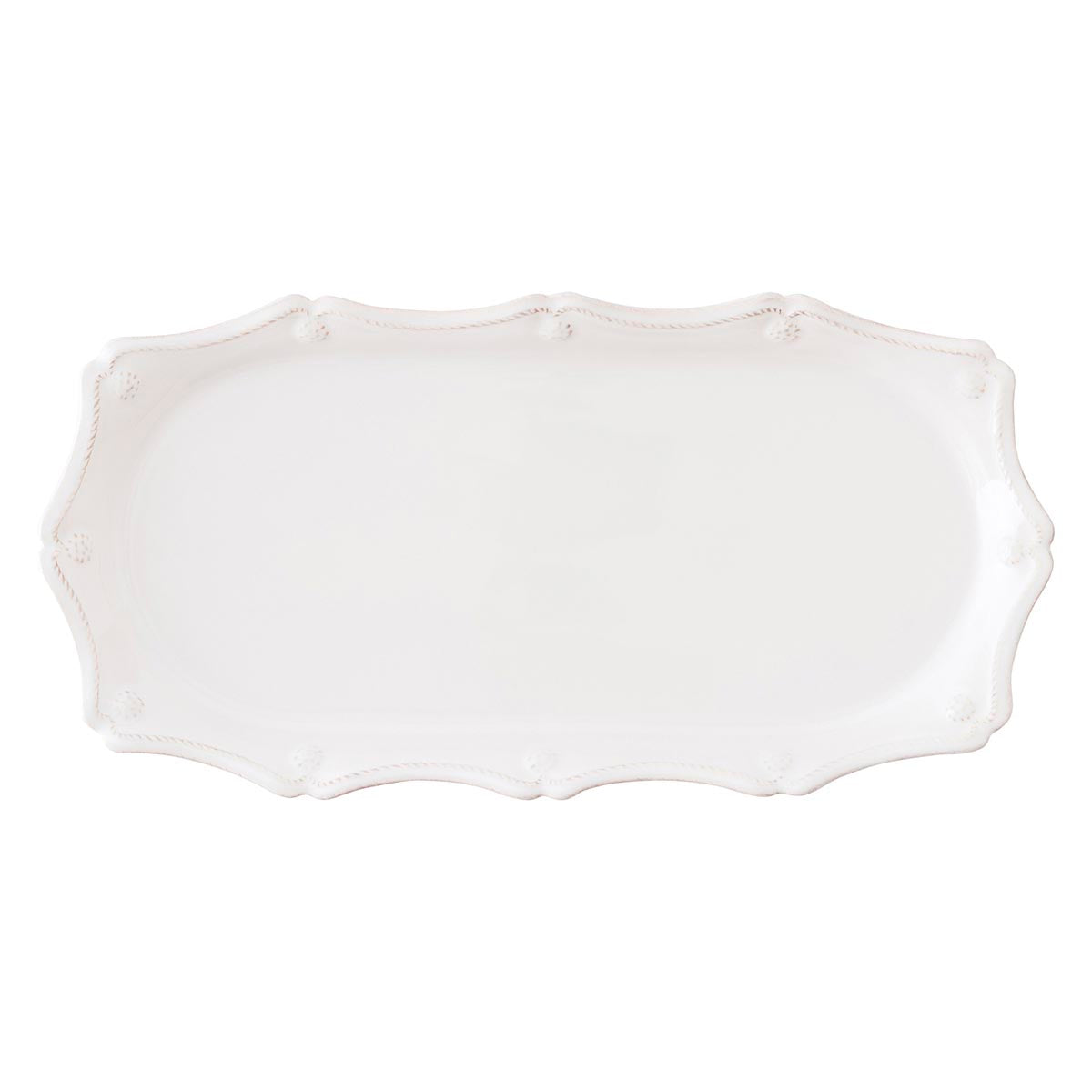 14" Hostess Tray - Whitewash