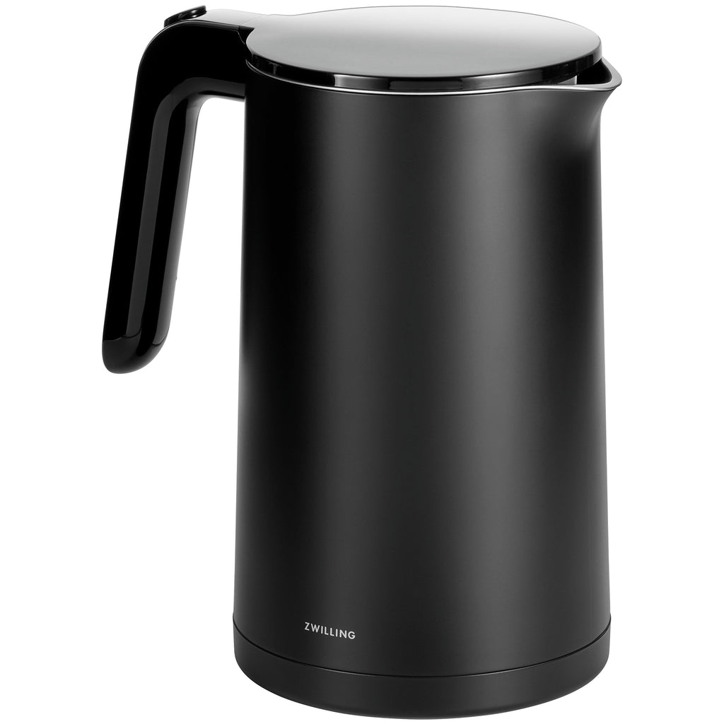 Enfinigy Cool Touch 1.5-Liter Electric Kettle, Cordless Tea Kettle & Hot Water in Black