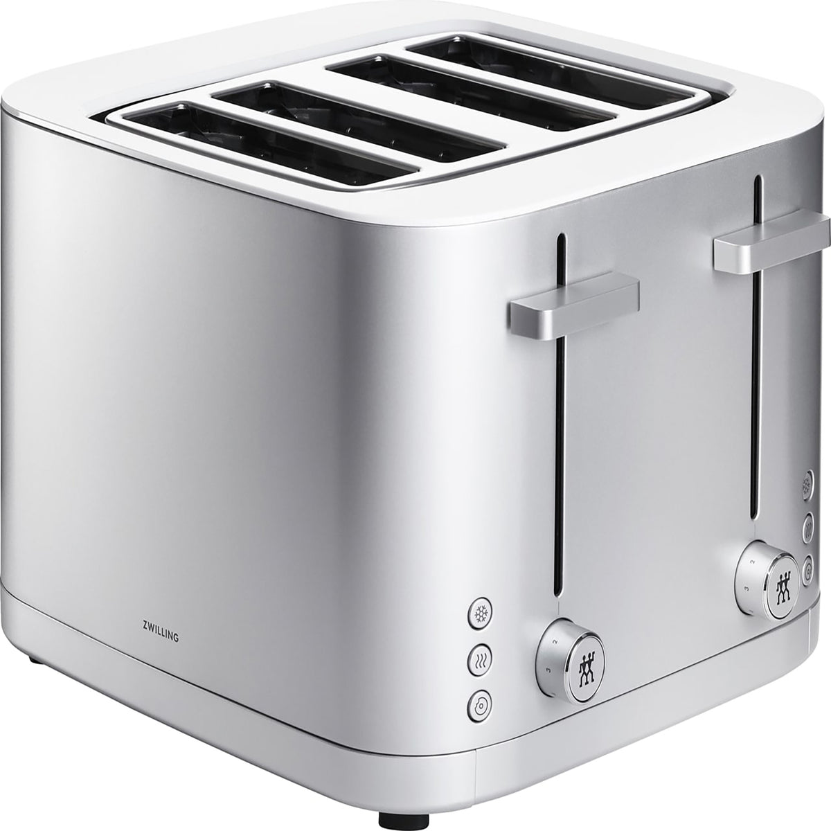 Enfinigy 4-Slice Toaster, Extra Wide 1.5" Slots for Bagels and Toast, Silver