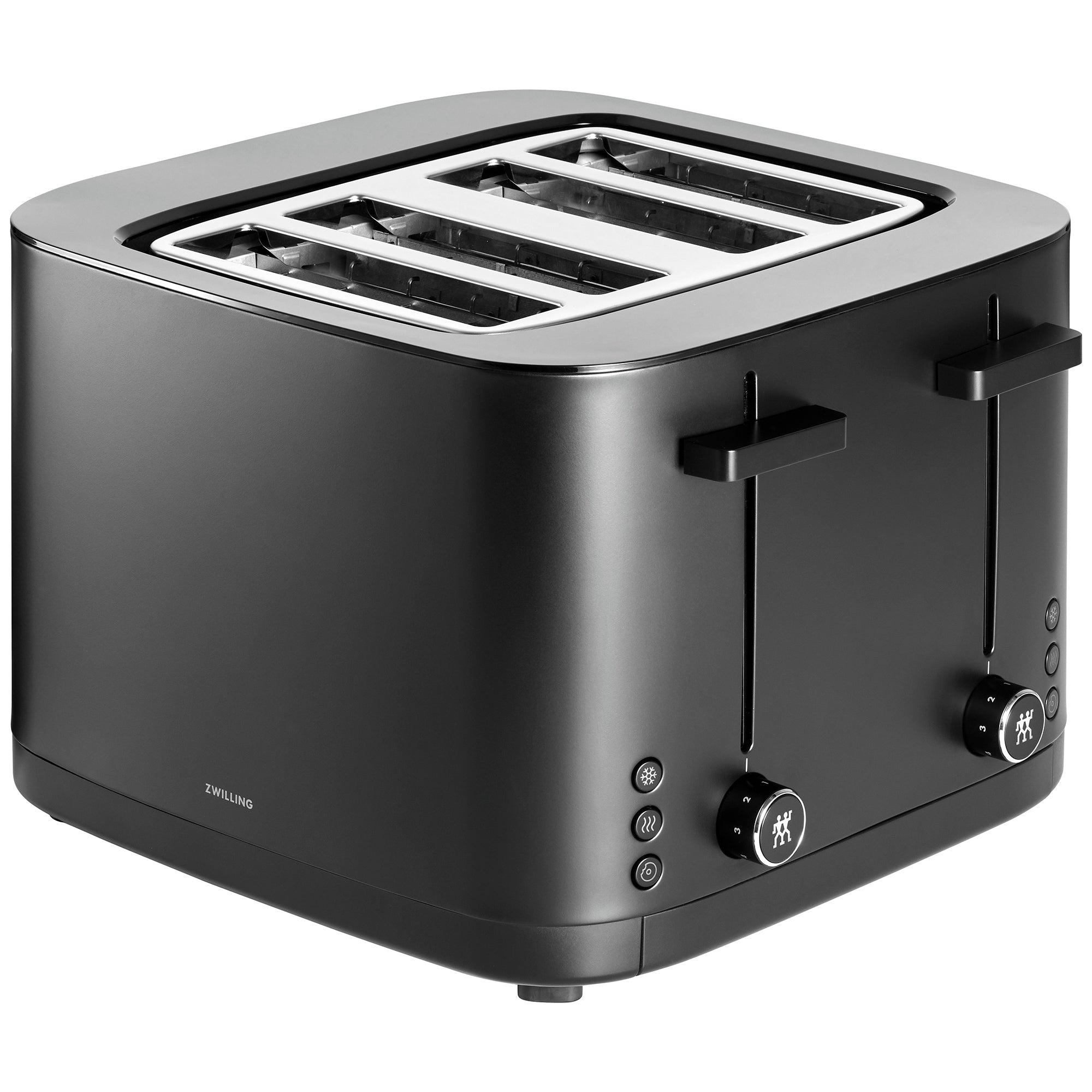 Enfinigy, 4-Slice Toaster with 4 Slots, Extra Wide 1.5" Slots for Bagels and Toast, Black