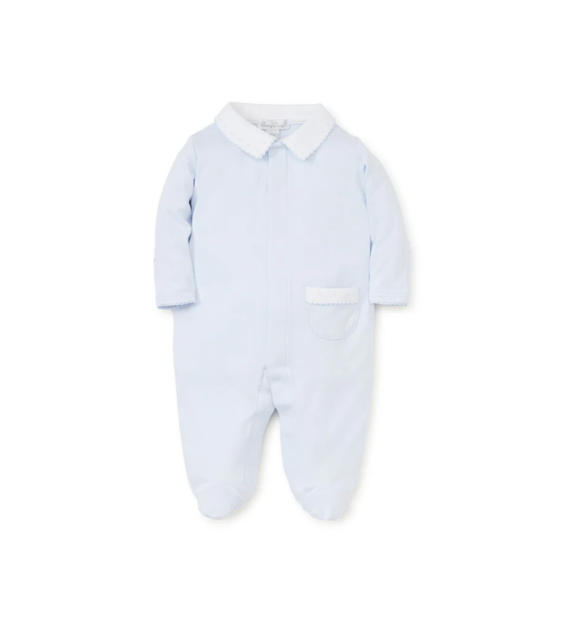 Blue Footie (3-6M)