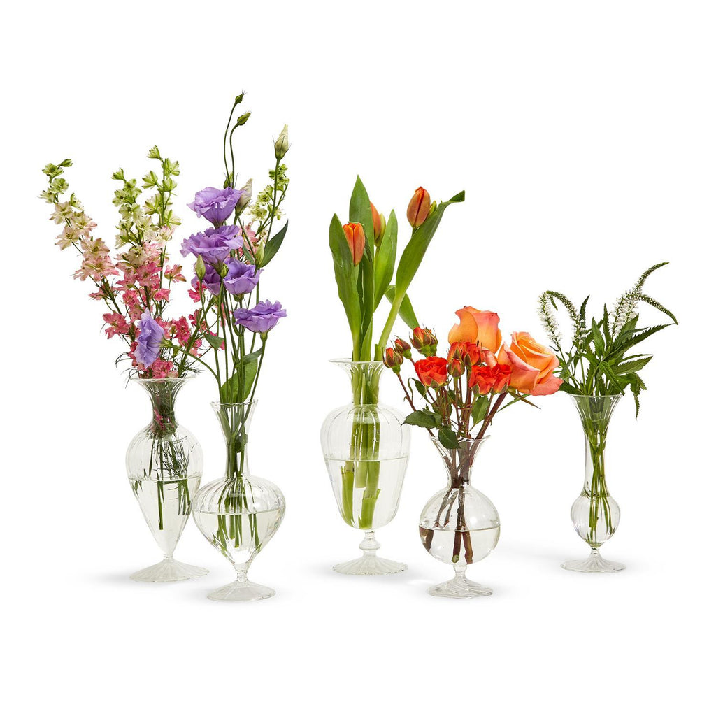 Verre Fluted Vase, Set of 5
