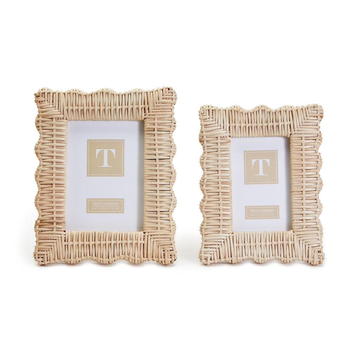 Wicker Weave Photo Frame, Set of 2