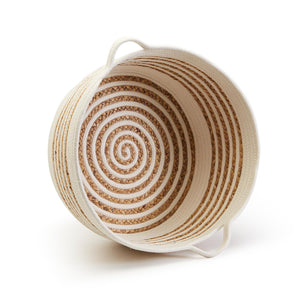 Spiral Cotton Rope Baskets, Set of 3