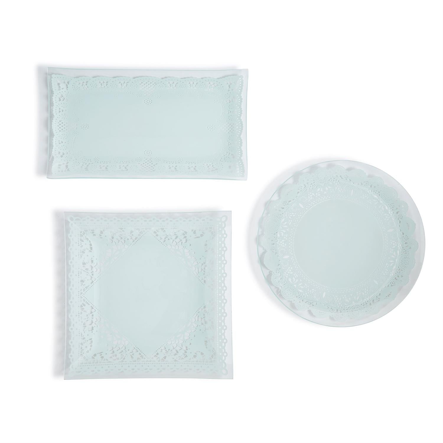 Two's Company Doily Delight Platters - Thumbnail 2