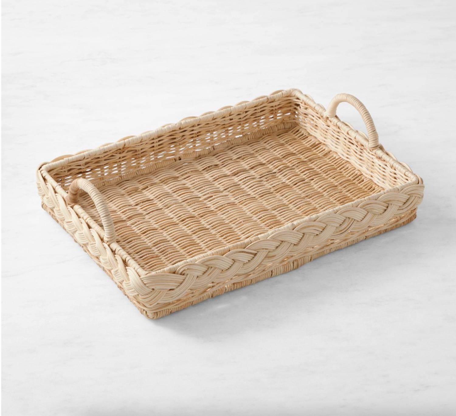 AERIN x Williams Sonoma Rectangular Woven Tray