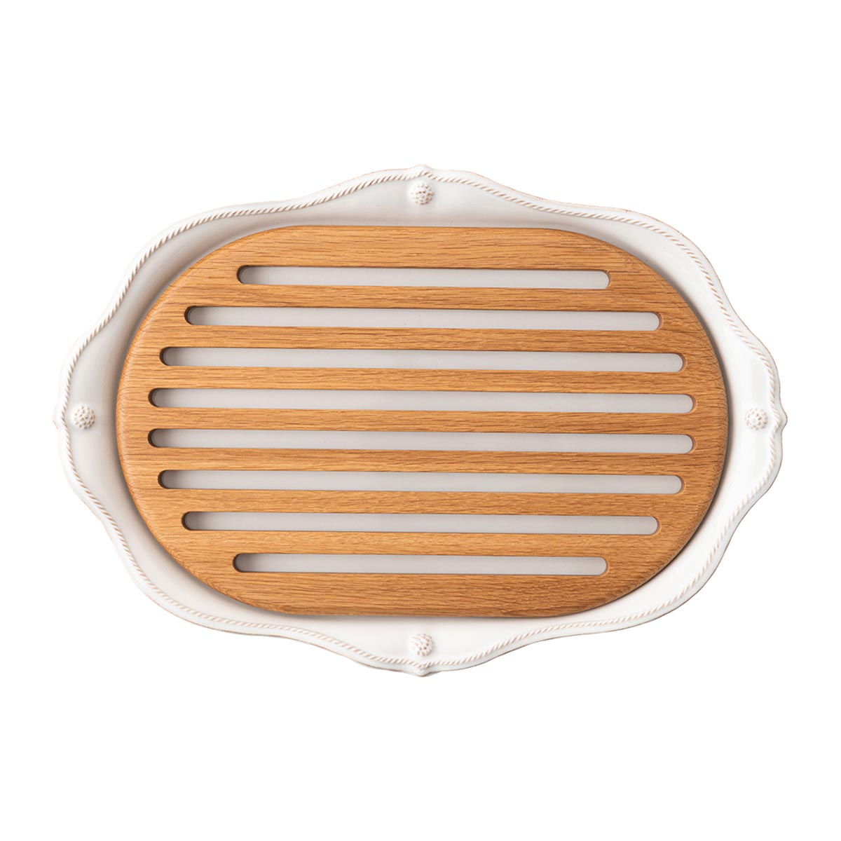 Berry & Thread Challah Board - Whitewash