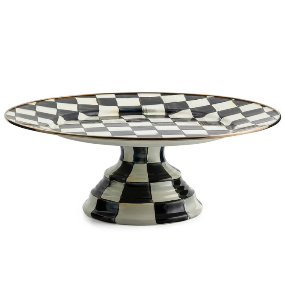 Courtly Check Large Pedestal Platter