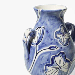 Colibri Vase in Night Blue Nasturium