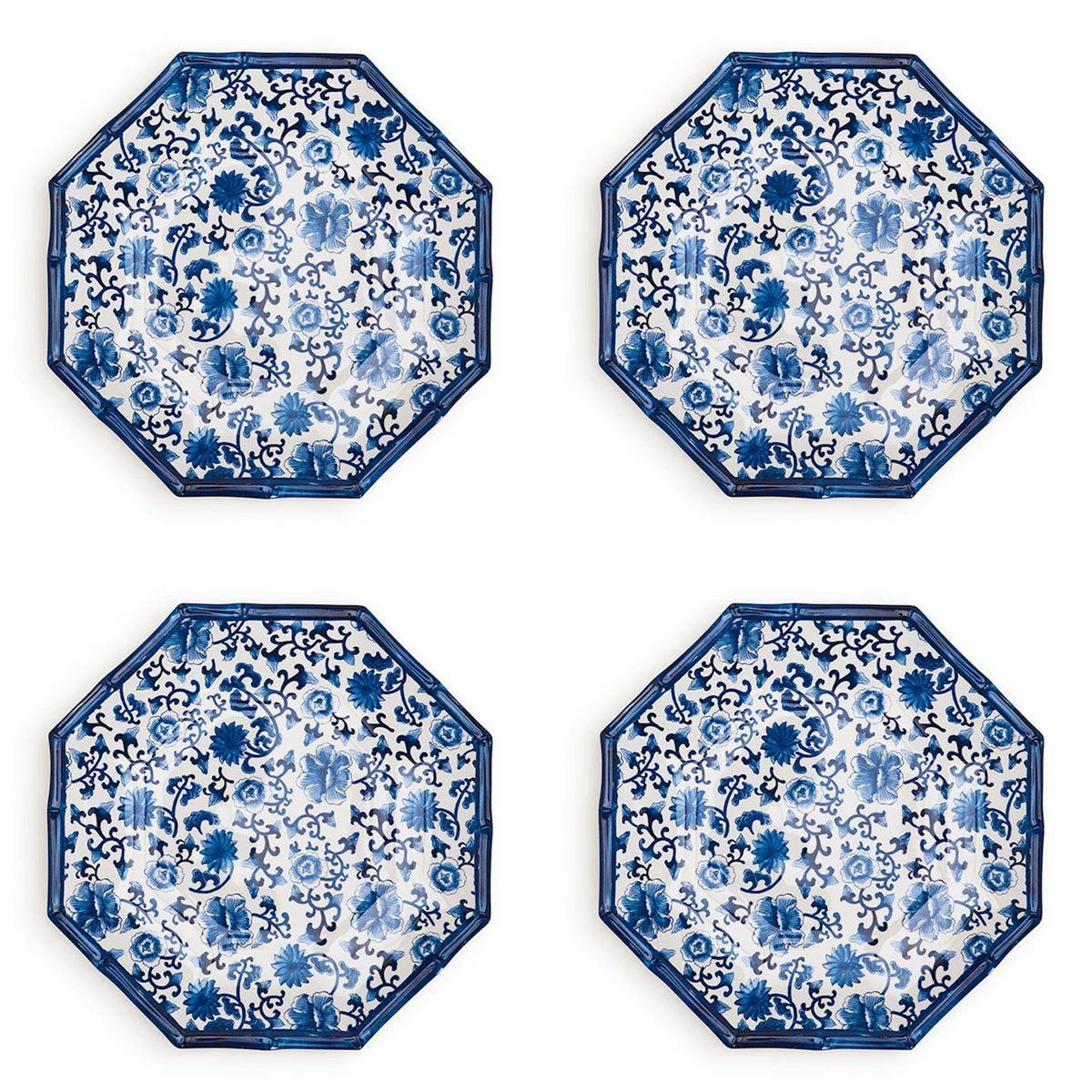 Chinoiserie Touch Octagonal Salad / Dessert Plate