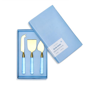 Blue Skies Cheese Knives in Gift Box