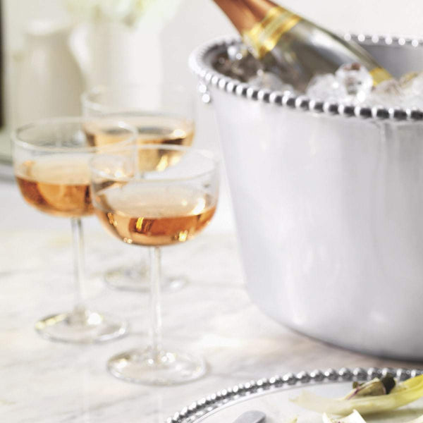 Pearled Medium Ice Bucket