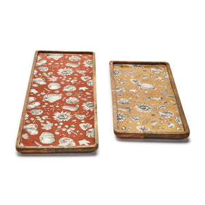 Autumn Soiree Hand-Crafted Long Rectangular Serving Tray/Platter