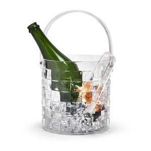 Cubed Ice Bucket with Tongs