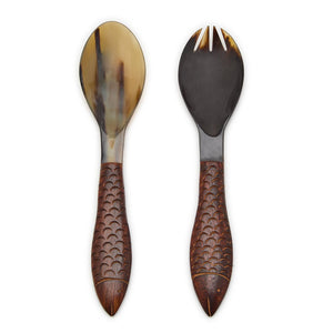 Fish Horn Servers, Set of 2