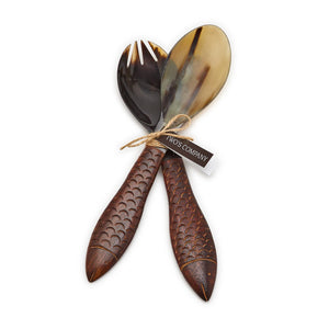 Fish Horn Servers, Set of 2