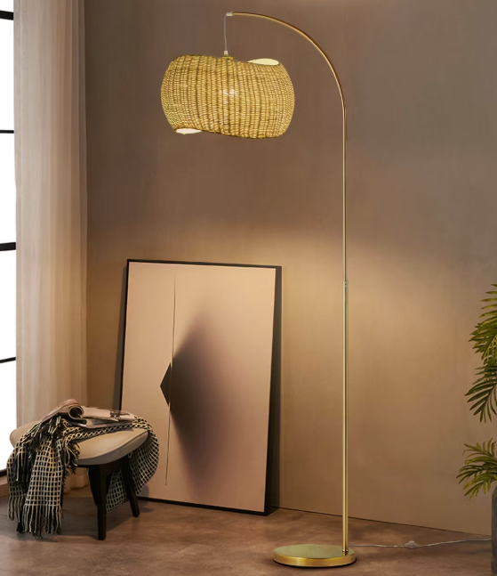Brightech Wave Mid-Century Arc Floor Lamp