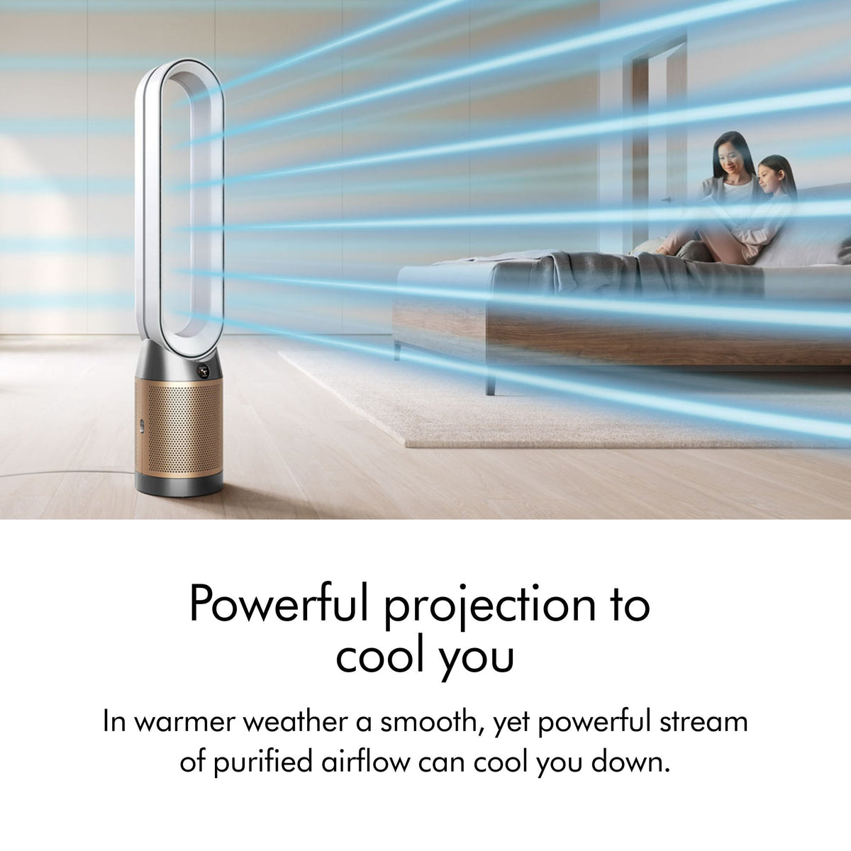 Purifier Cool De-Nox PC2 in White & Gold