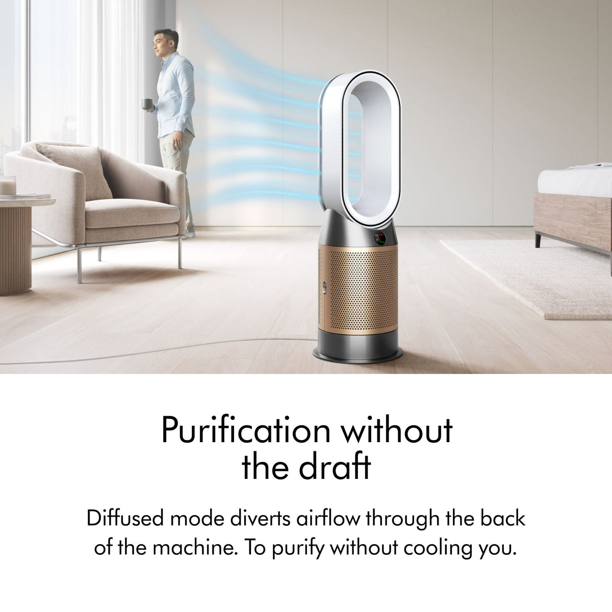 Purifier Hot + Cool De-Nox HP2 in White & Gold