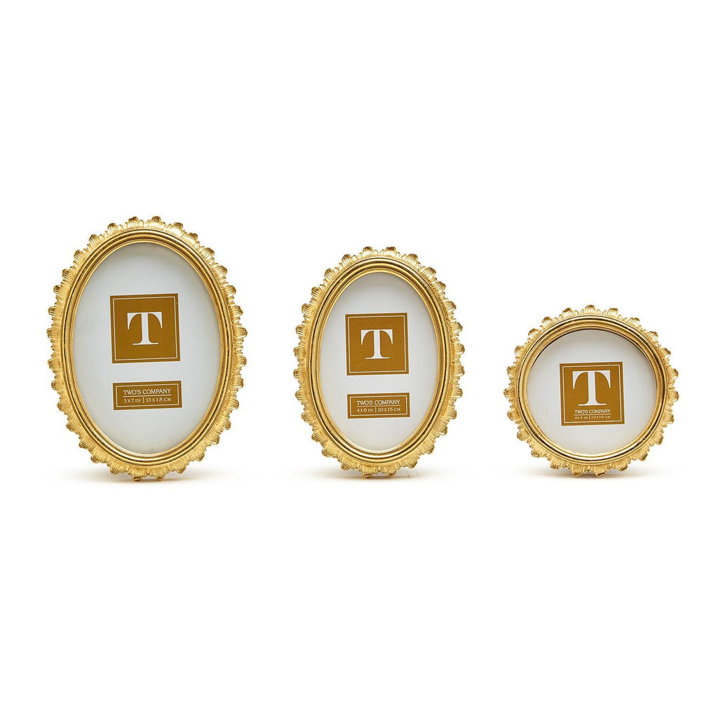 Gold Falcate Photo Frame