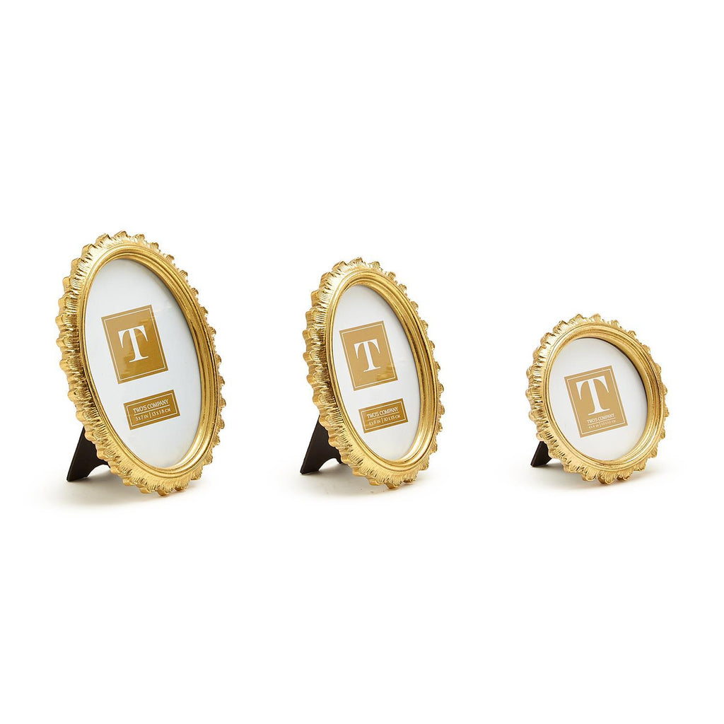 Gold Falcate Photo Frame