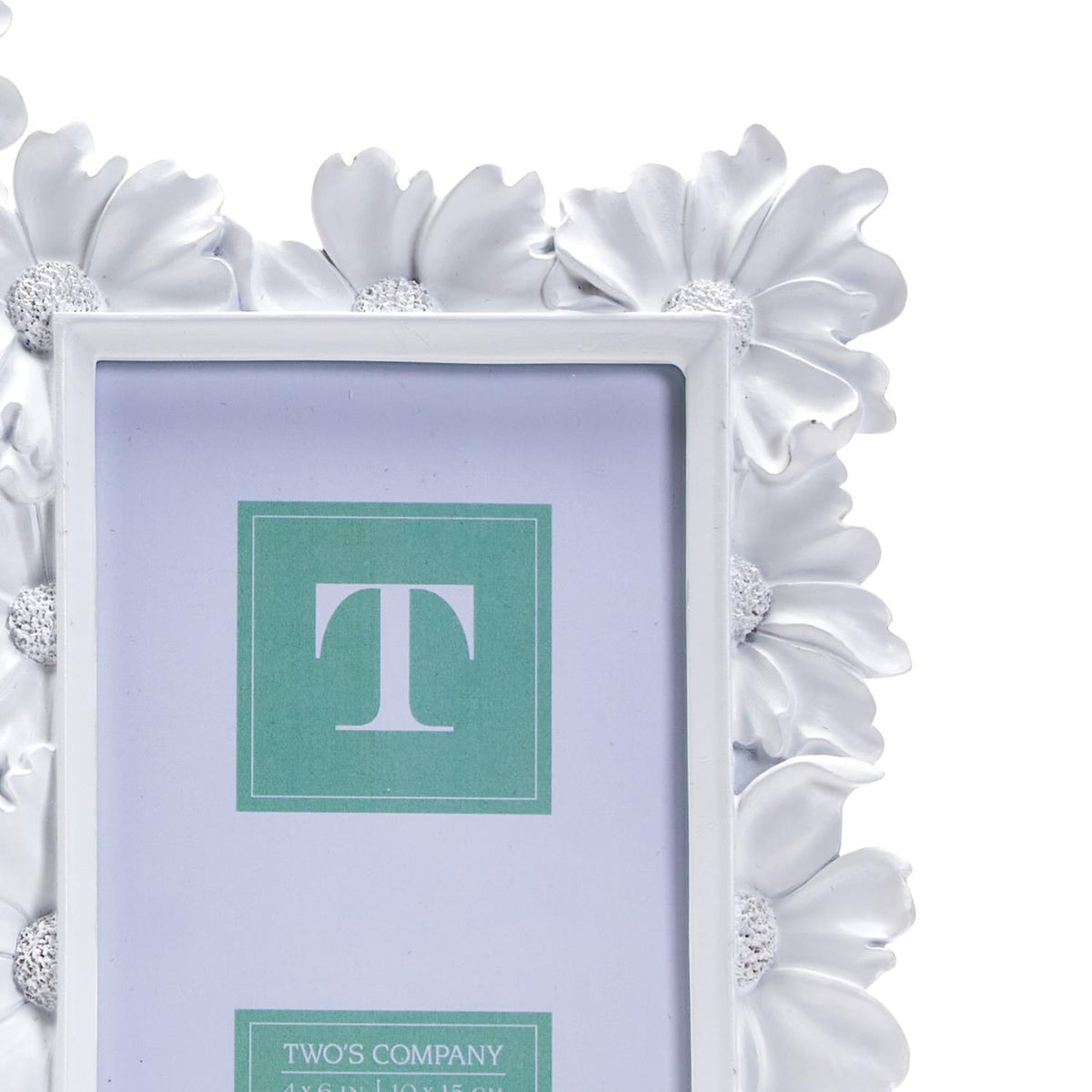 White Daisy Photo Frame, Set of 2