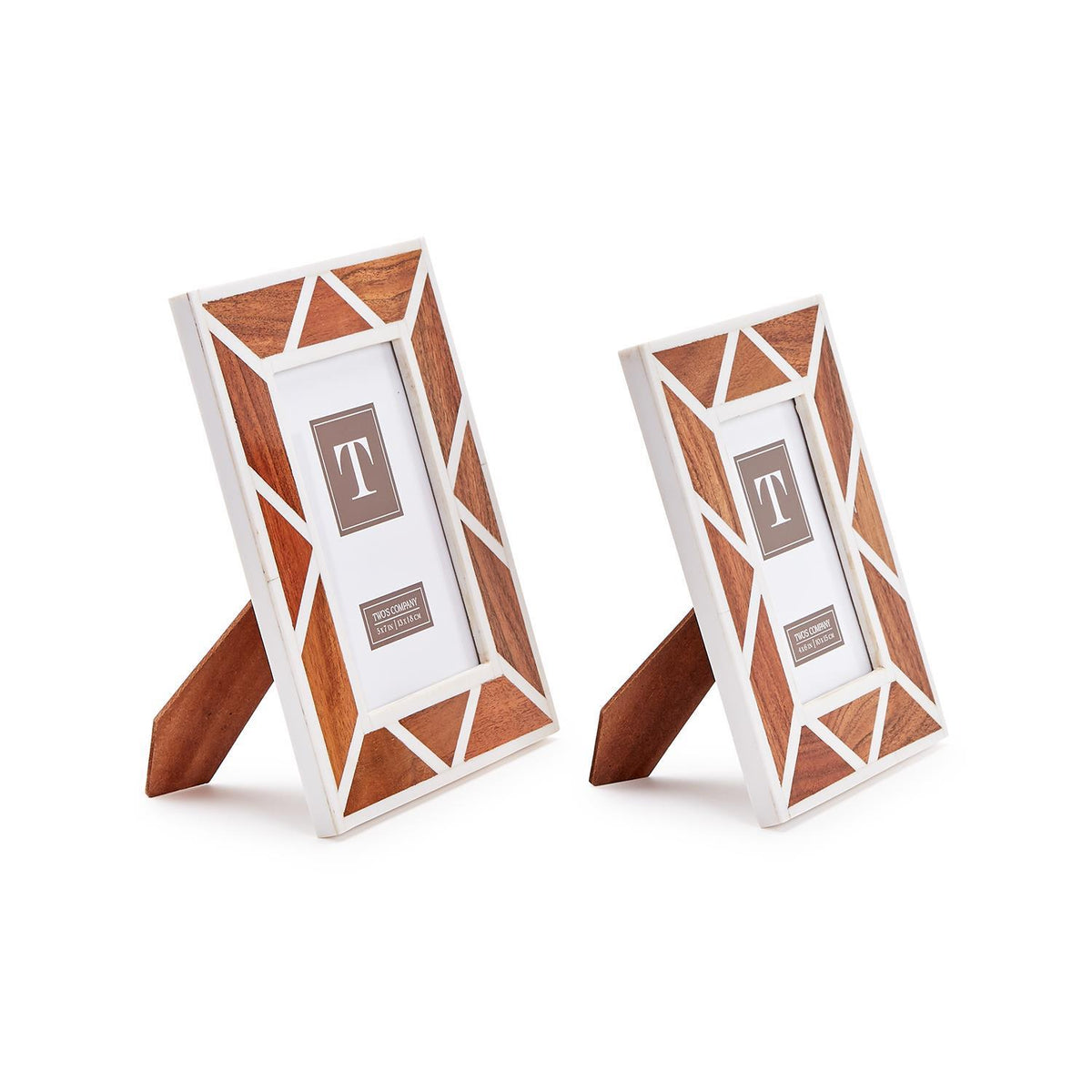 Geometric Cut Photo Frame, Set of 2