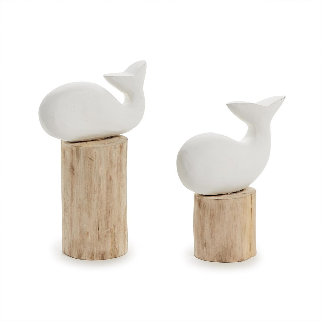 Carved Fish on Dock Post, Set of 2