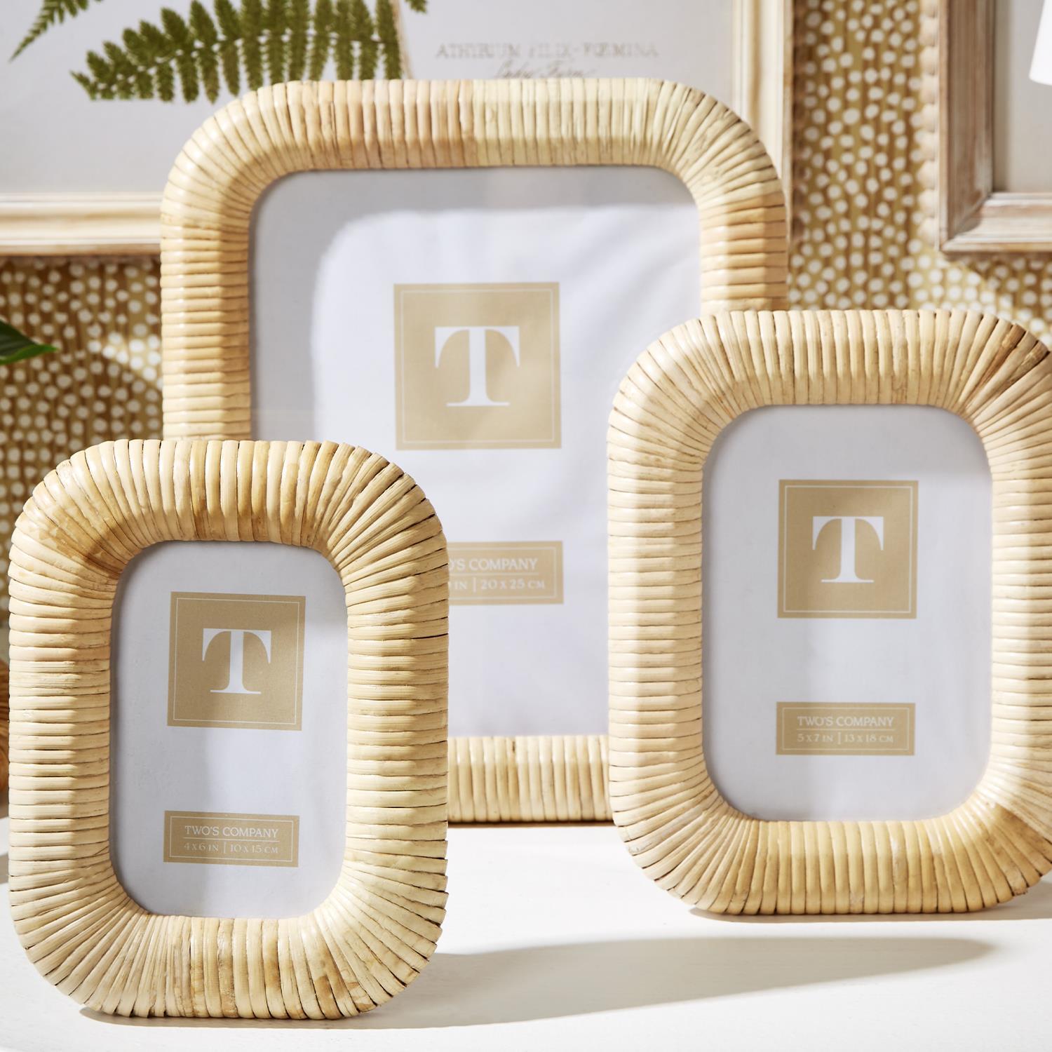 Woven Rattan 8x10 Photo Frame