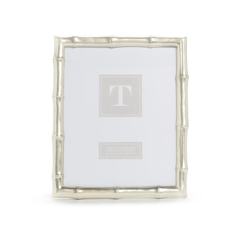 Silver Faux Bamboo 8 x 10 Photo Frame