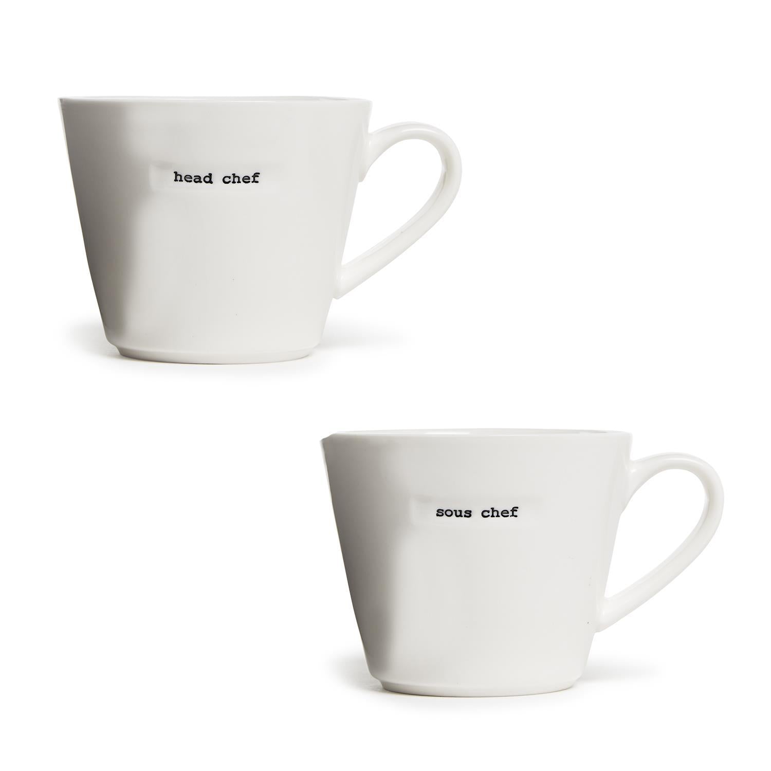 Chef Mugs in Gift Box, Set of 2