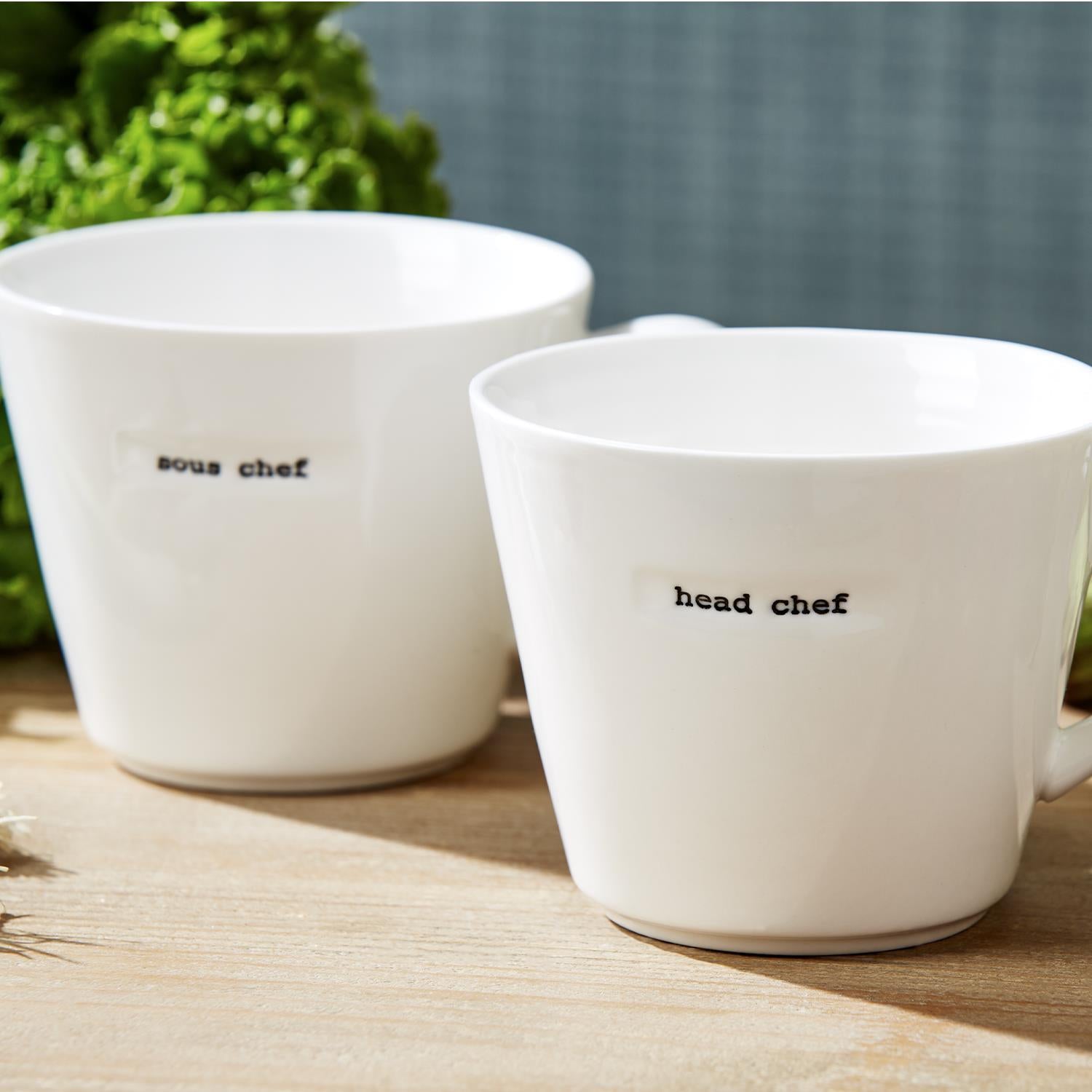 Chef Mugs in Gift Box, Set of 2