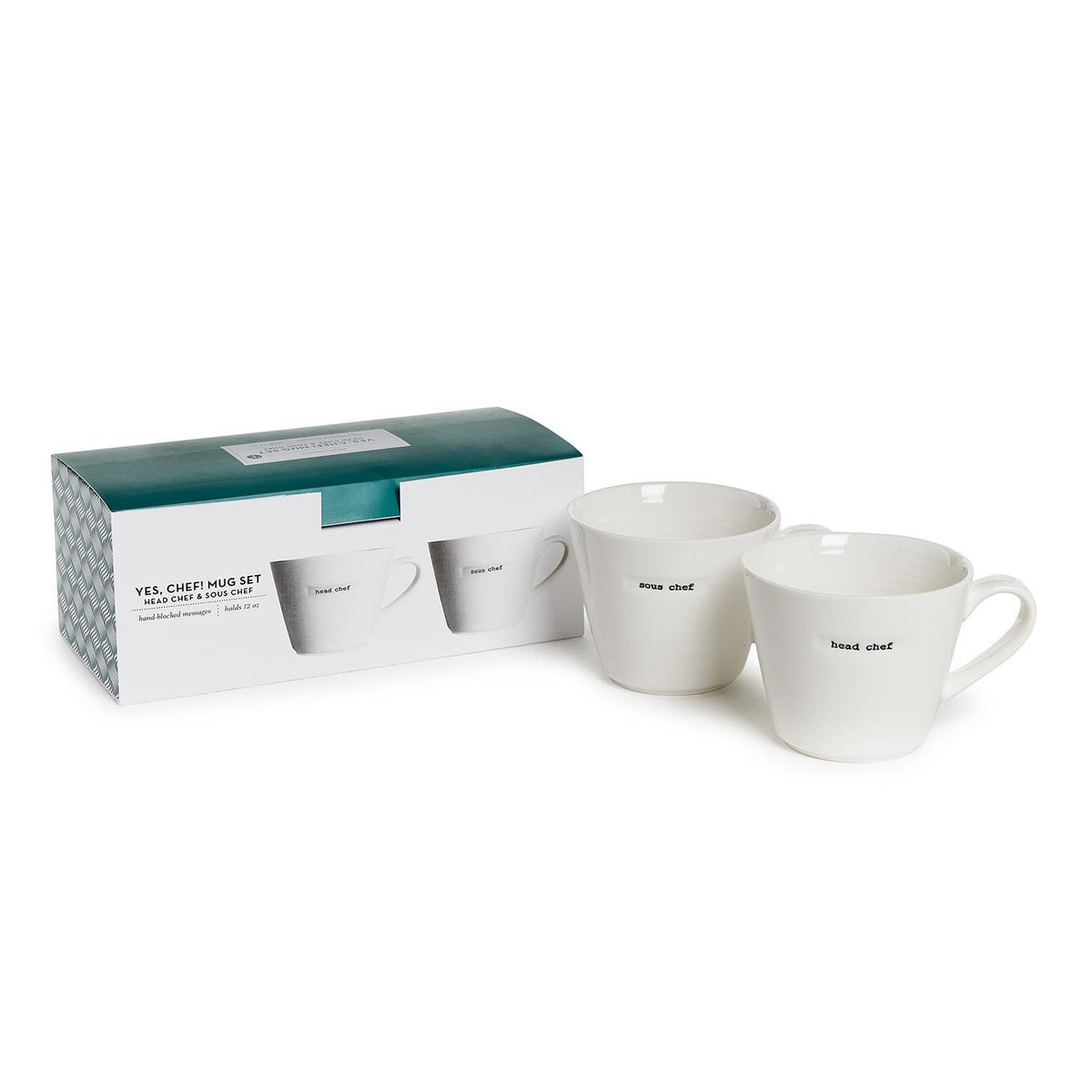 Chef Mugs in Gift Box, Set of 2