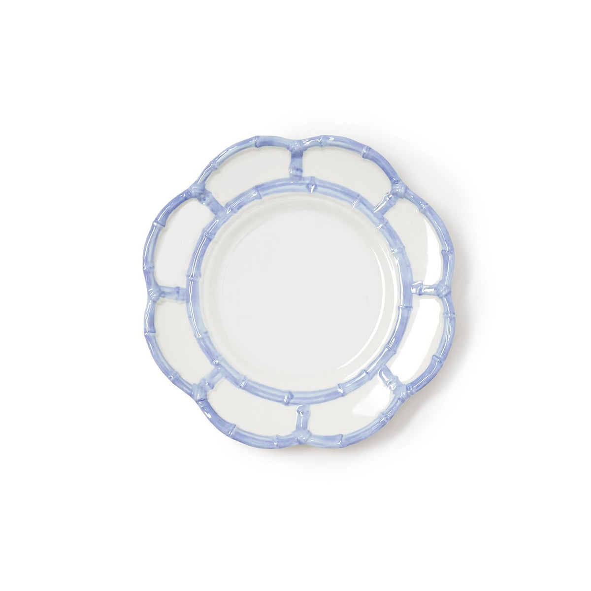 French Blue Bamboo Touch Salad & Dessert Plate, Set of 4