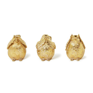 Gold Bird Decor, Set of 3