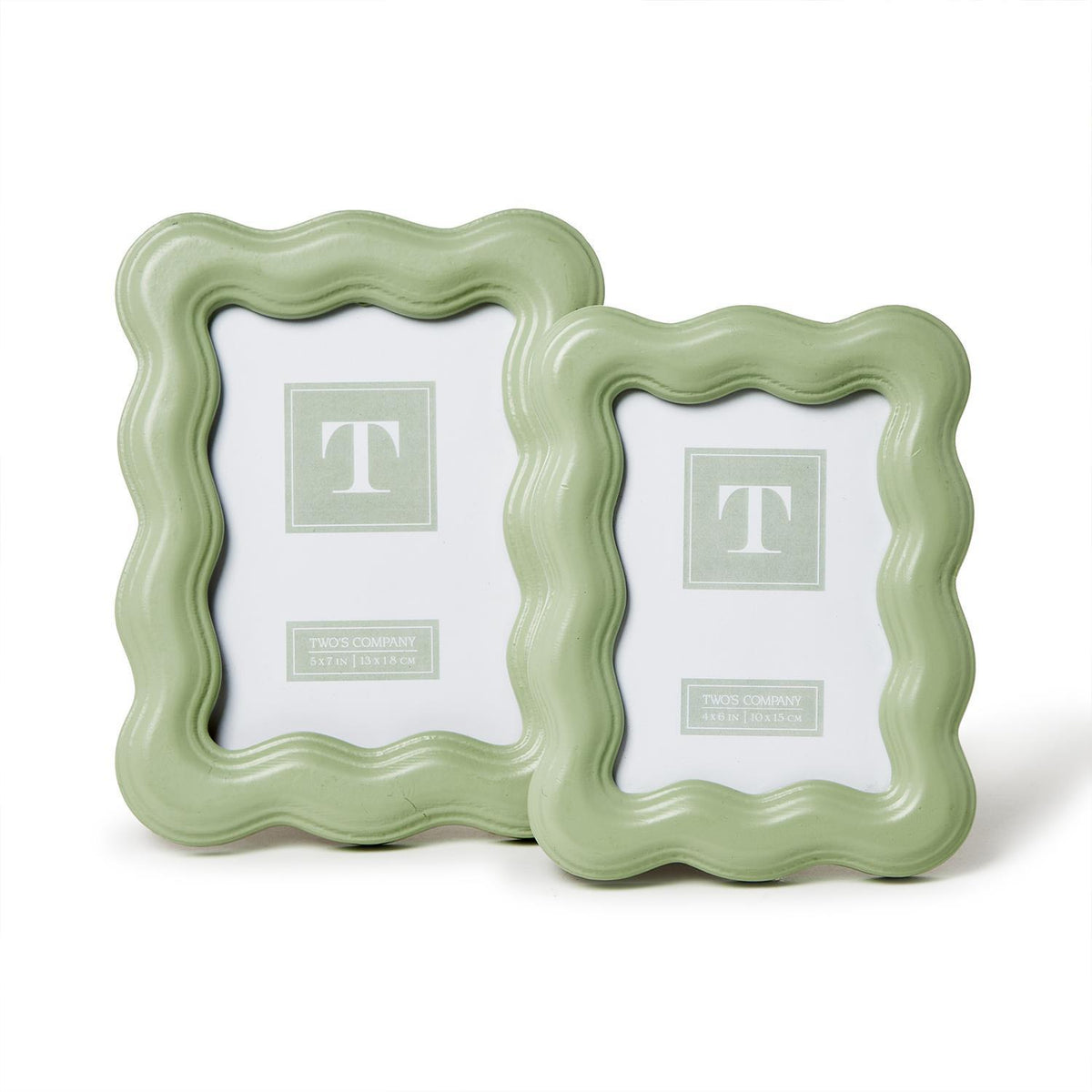 Wavy Wood Photo Frame, Set of 2
