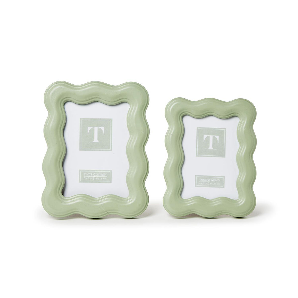Wavy Wood Photo Frame, Set of 2