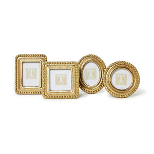Beaded Texture Gold Photo Frames, Set of 4