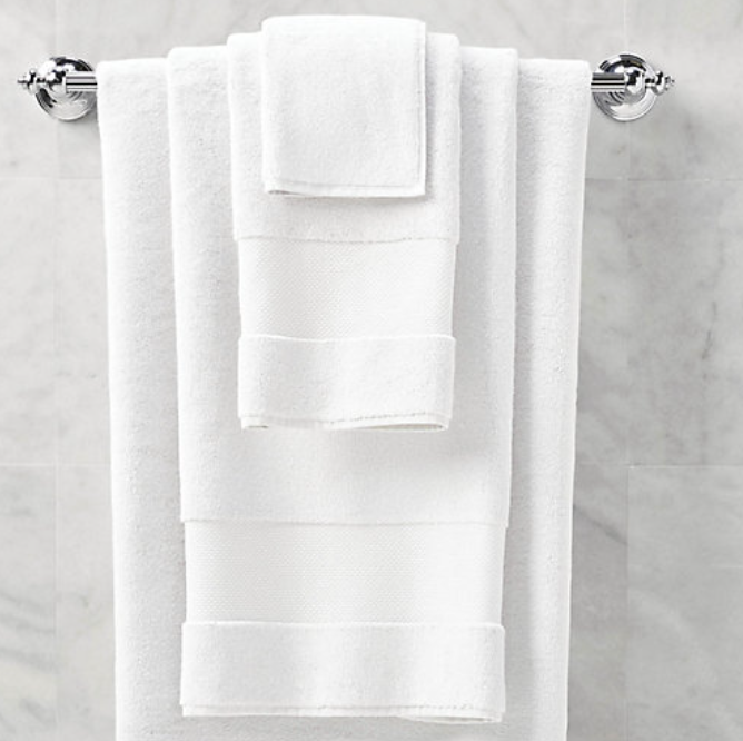 Bath Towel in White