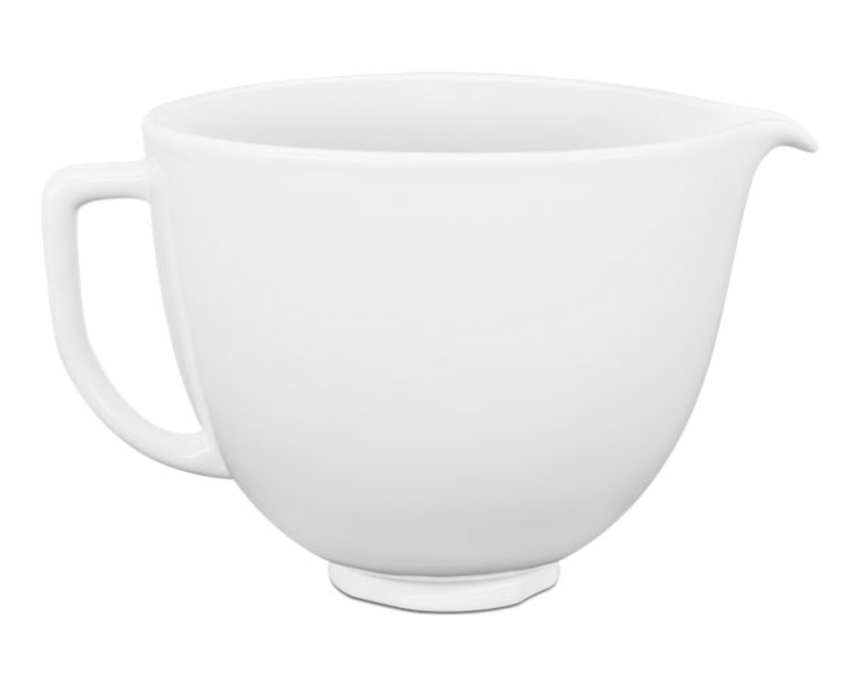 5 Quart White Chocolate Ceramic Bowl