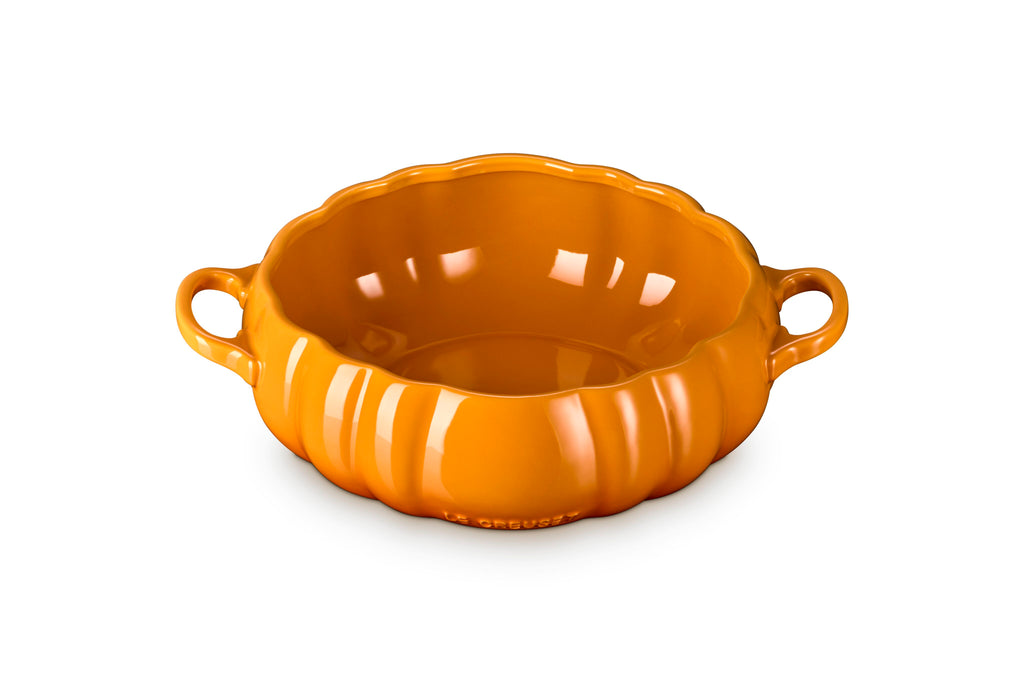 Le Creuset Pumpkin Serving Bowl, 4 qt., Persimmon
