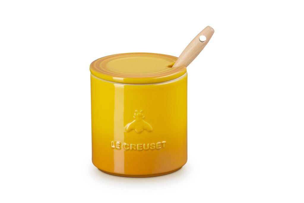 Le Creuset Signature Honey Pot and Honey Dipper Set, 14 oz., Nectar