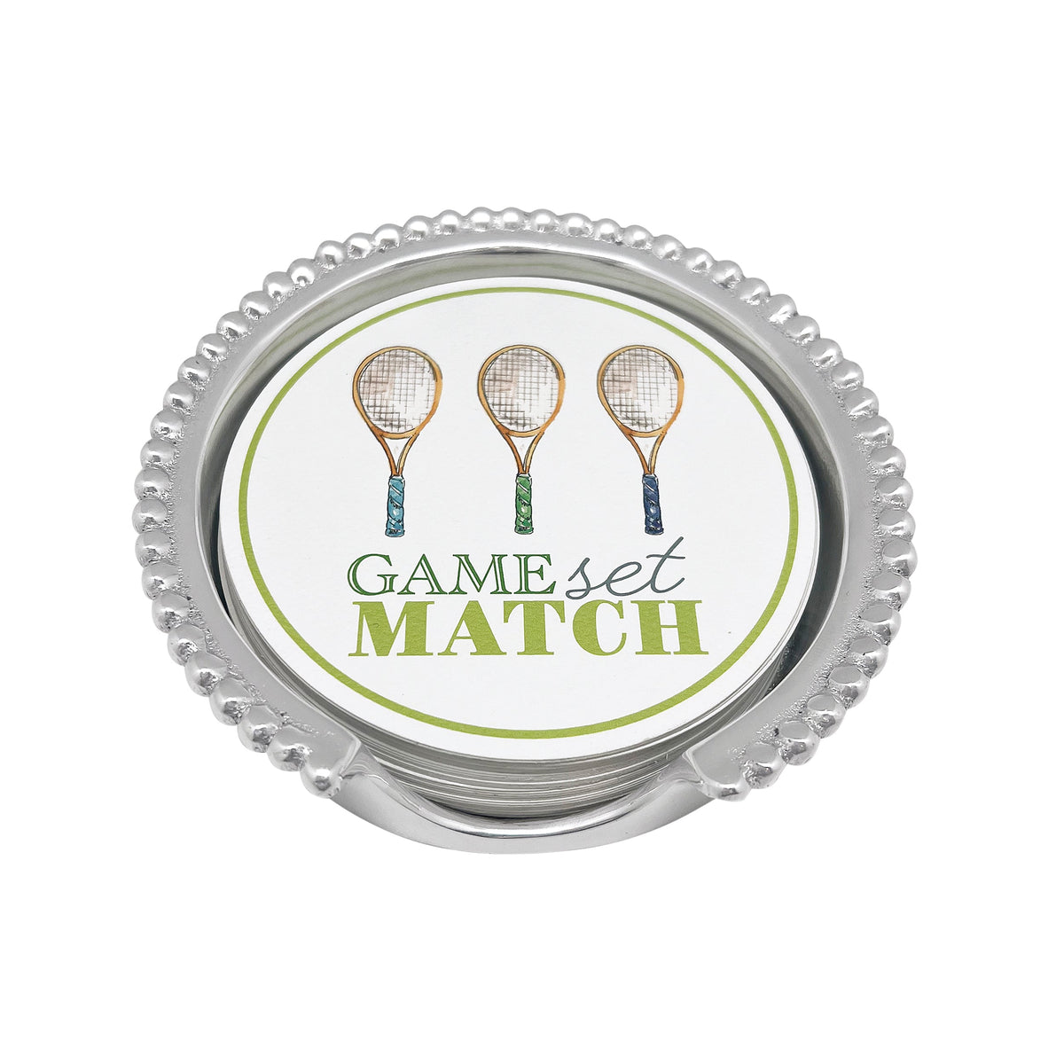 Game, Set, Match Tennis Beaded Coaster Set